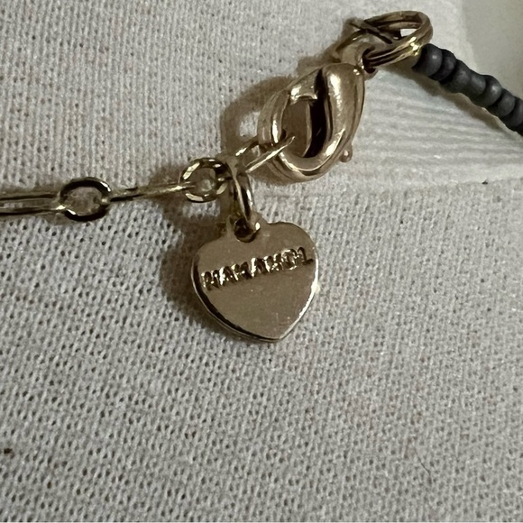 NAKAMOL Handcrafted Choker Necklace Beaded Crystals & Stones Adjustable - Picture 6 of 12